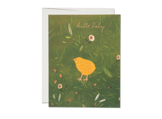 Baby Chick baby greeting card